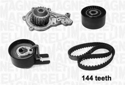 MAGNETI MARELLI 341406450001 -  Водяной насос + комплект зубчатого ремня